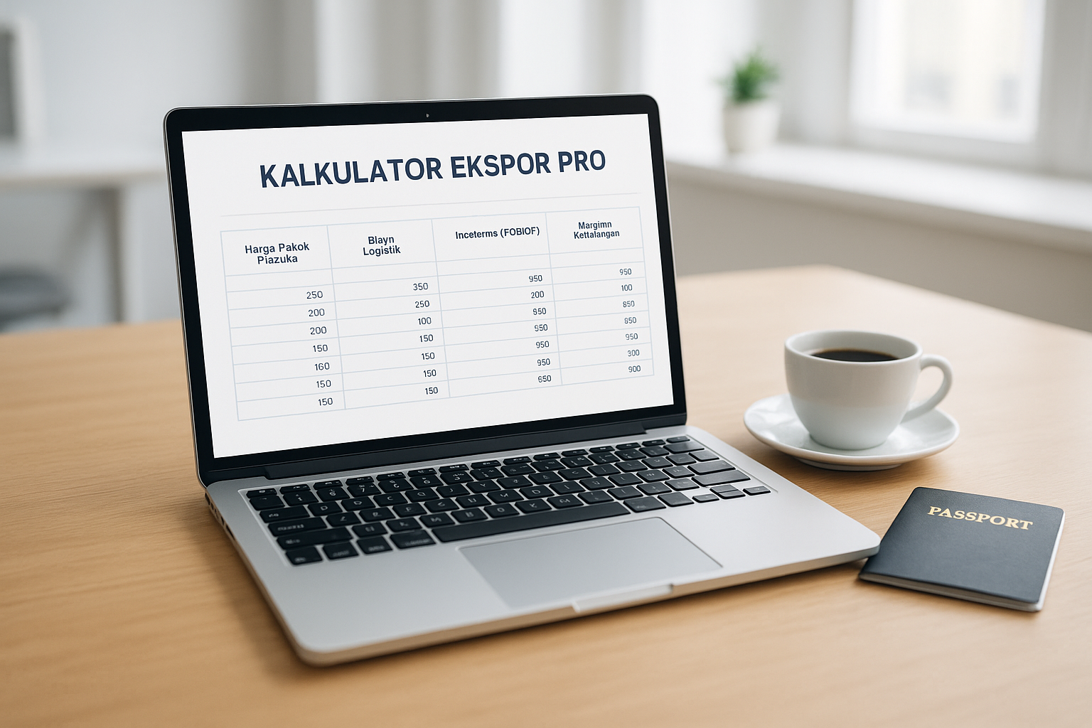 kalkulator perhitungan harga ekspor